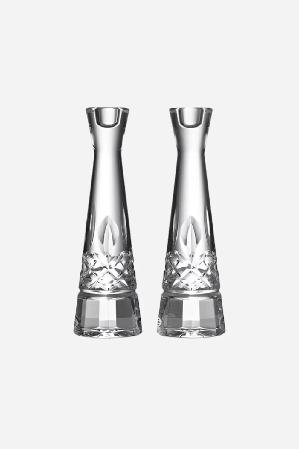 Waterford Lismore Round Candlestick 10", Set of 2