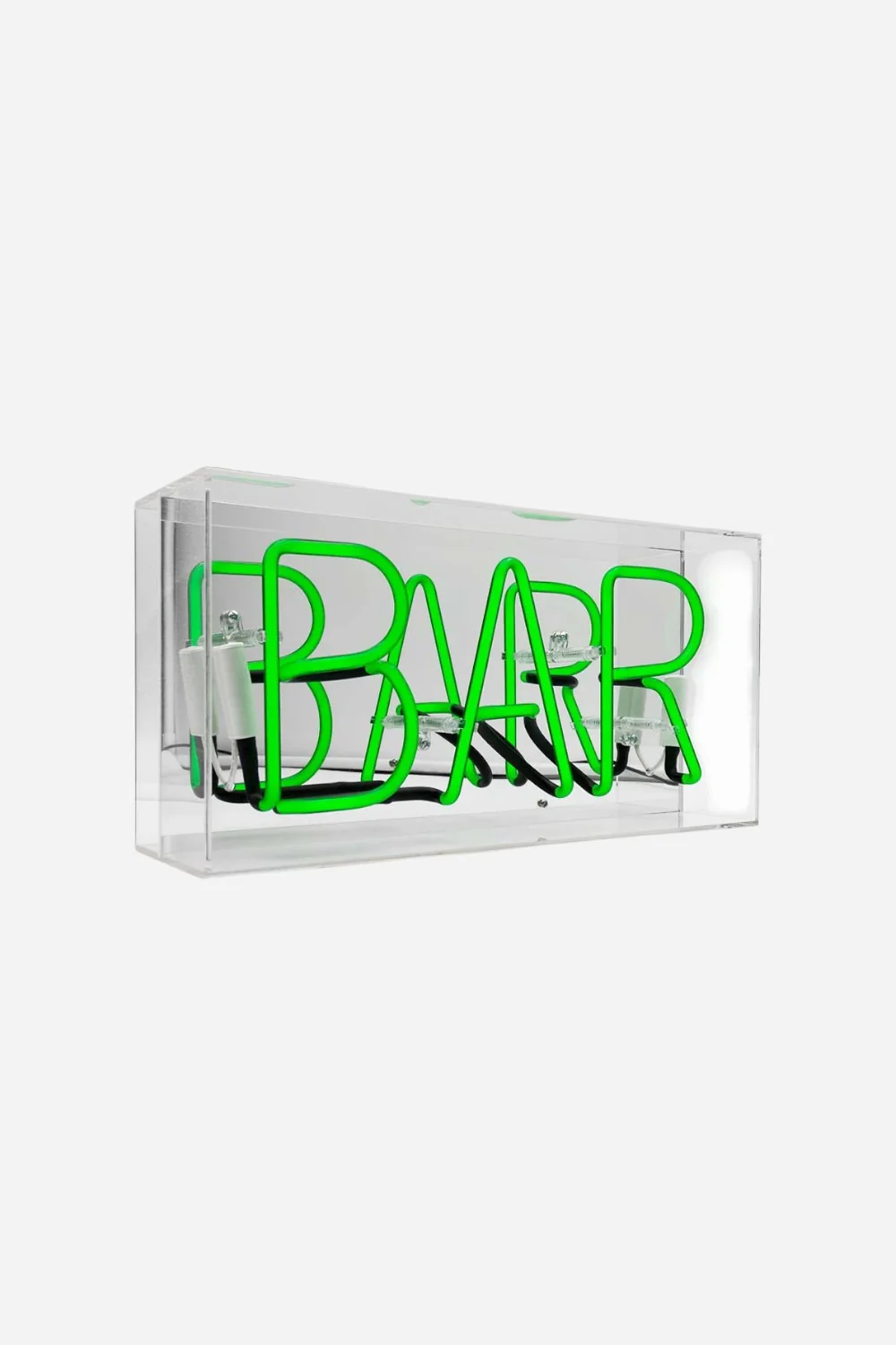Locomocean 'Bar' Acrylic Box Neon Light In Green