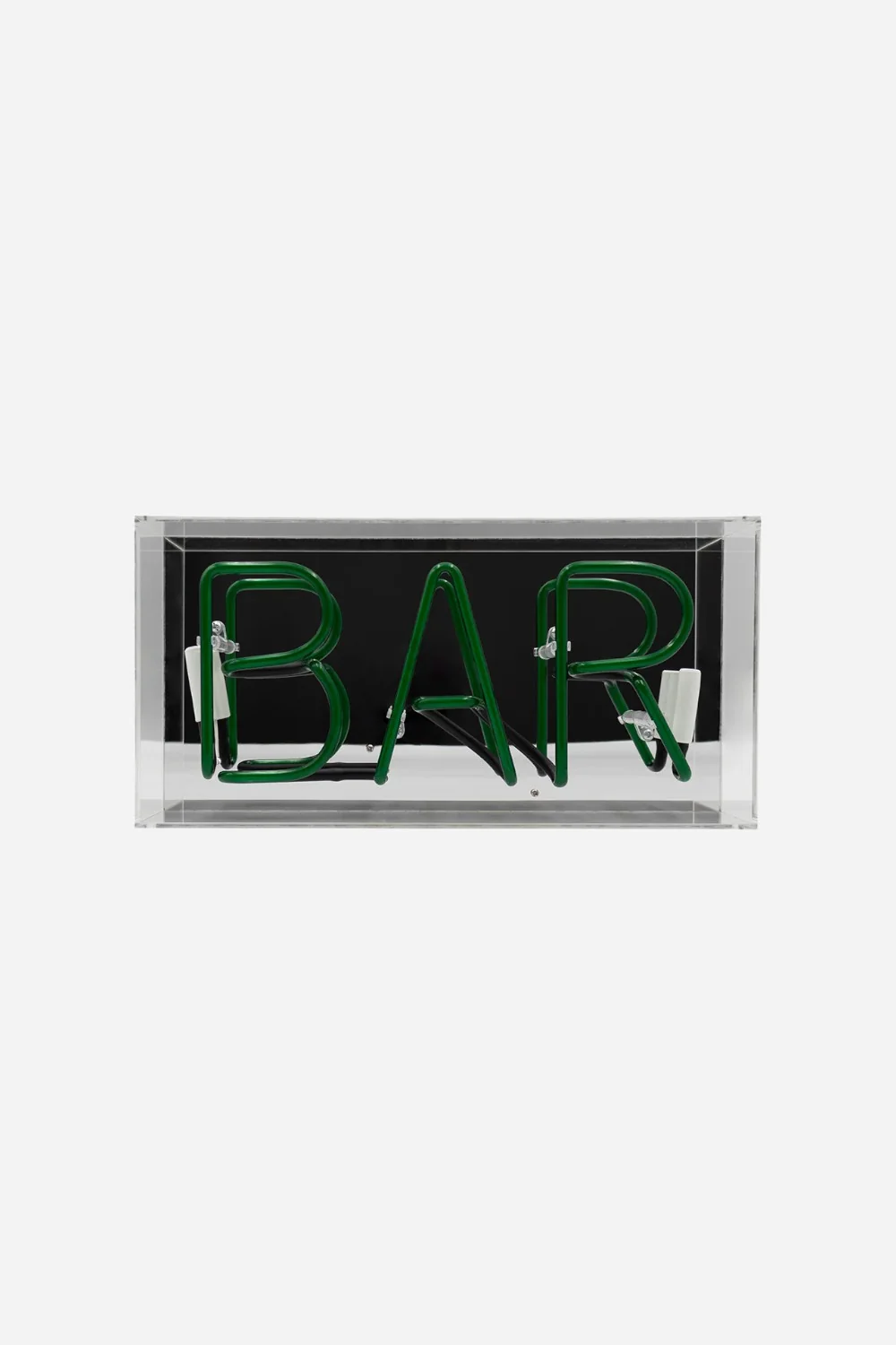 Locomocean 'Bar' Acrylic Box Neon Light In Green - Image 2