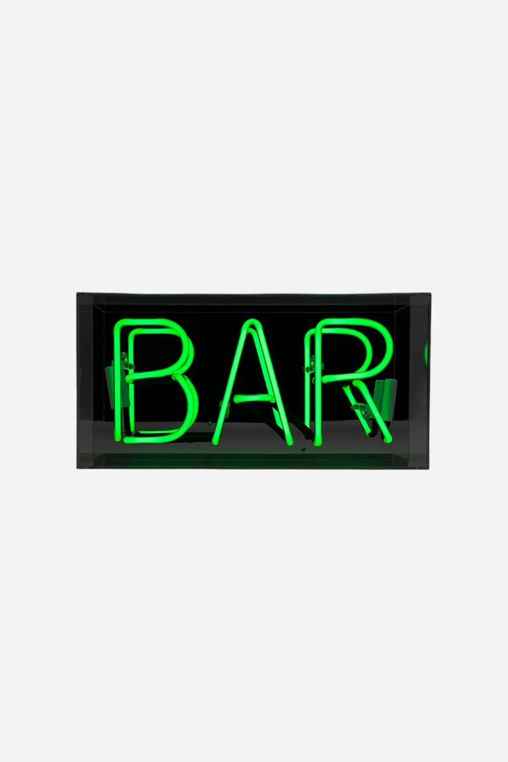Locomocean 'Bar' Acrylic Box Neon Light In Green - Image 3