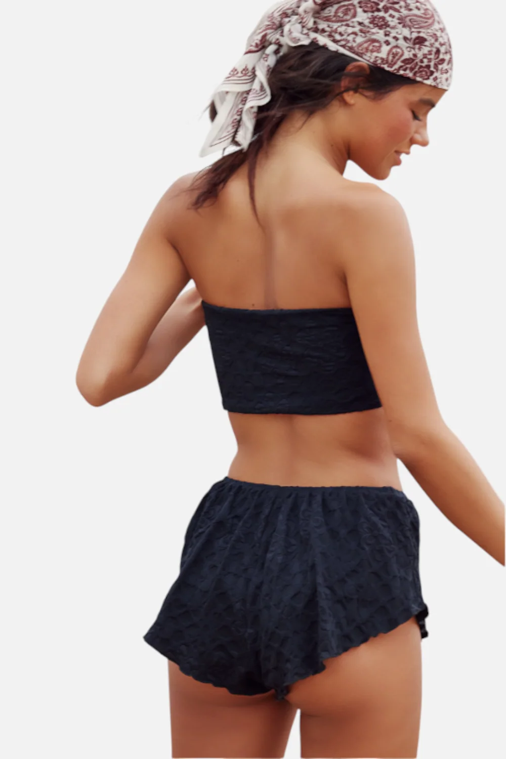 Free People Women's Lola Bandeau Bikini Top in Black - Image 3