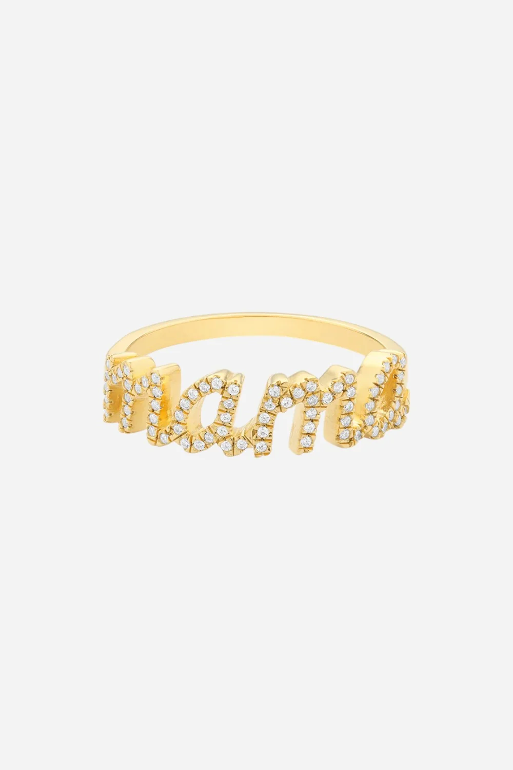 Ella Stein Love You Mama Statement Ring in Gold - Image 4
