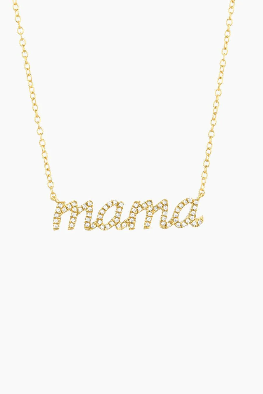Ella Stein Love You Mama Pendant Necklace in Gold