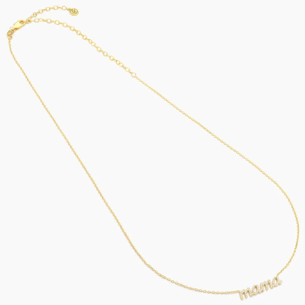 Ella Stein Love You Mama Pendant Necklace in Gold - Image 3