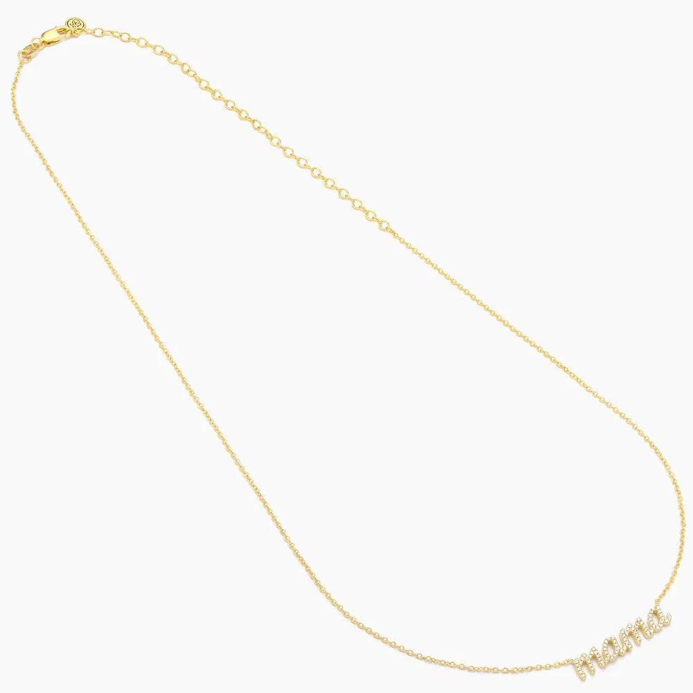 Ella Stein Love You Mama Pendant Necklace in Gold - Image 4