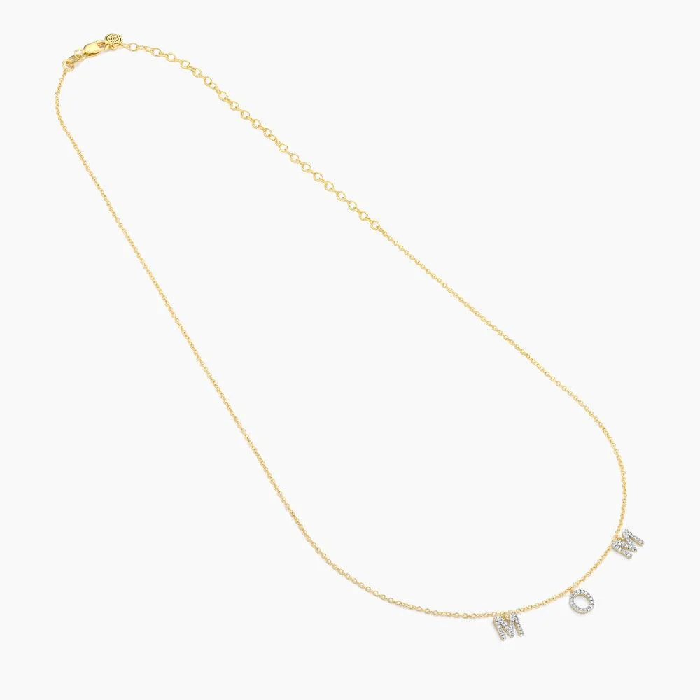 Ella Stein Love You Mom Pendant Necklace in Gold - Image 5