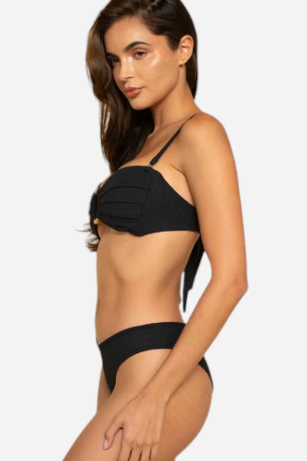 Montce Black Rib Lulu Bikini Bottom - Image 4