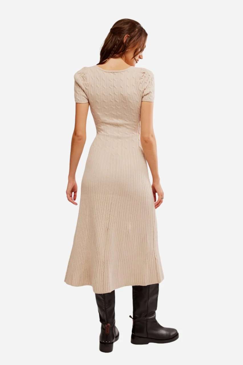 Free People Madsen Midi Oatmilk - Image 2