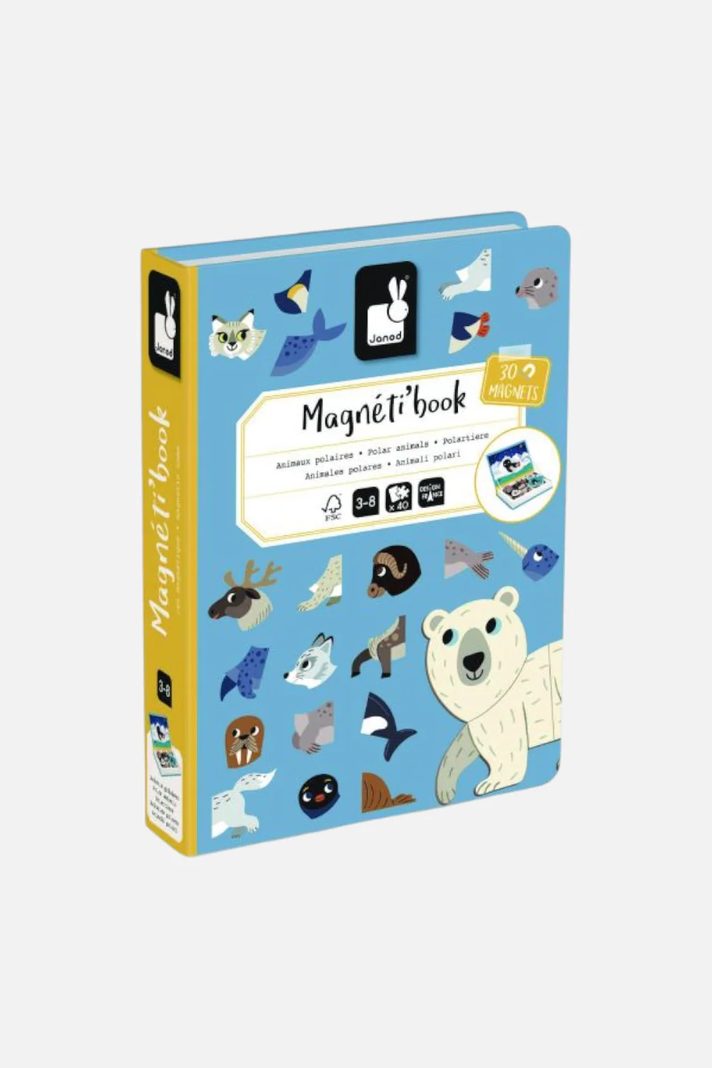 Magneti' Polar Animals Book