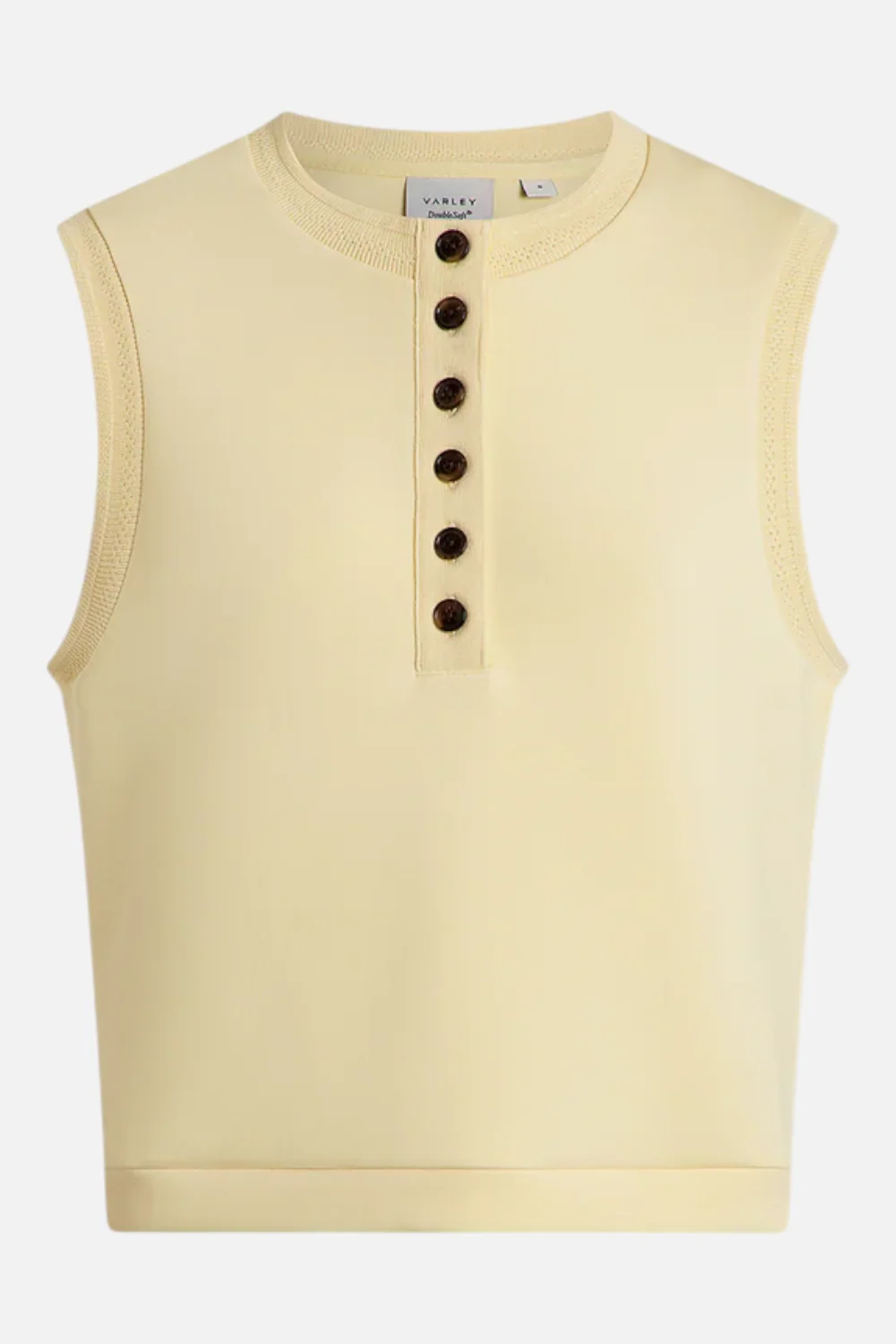 Varley Marla Button Placket Tank Top in Anise Flower - Image 8