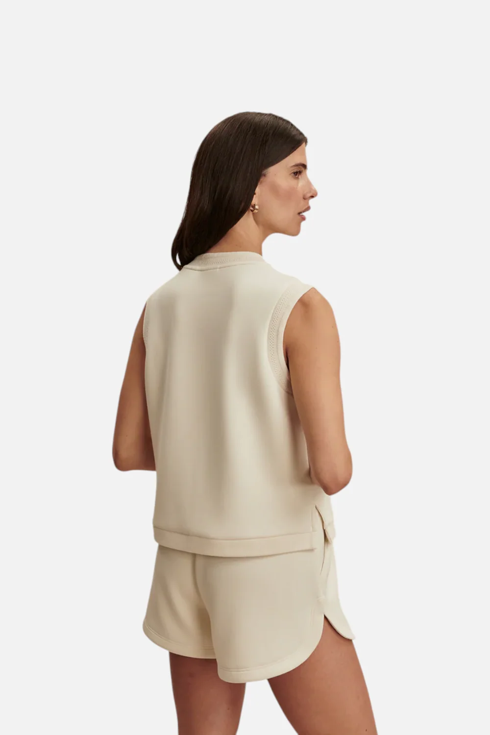 Varley Marla Button Placket Tank in Pristine - Image 6