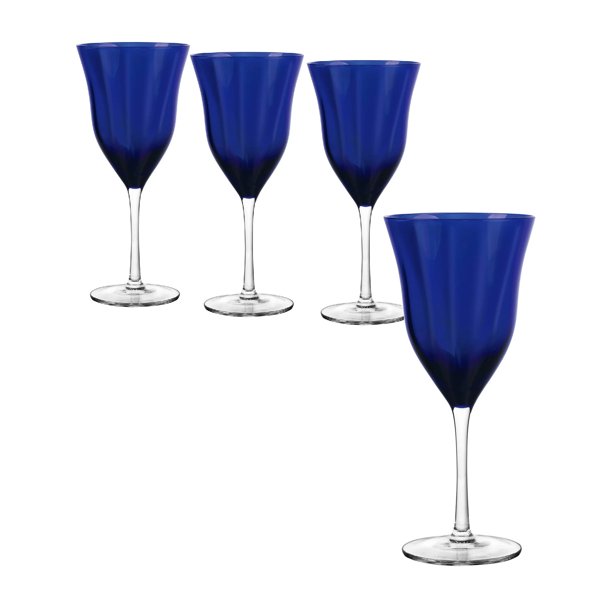 Meridian Cobalt Goblet, Set of 4 - Image 2