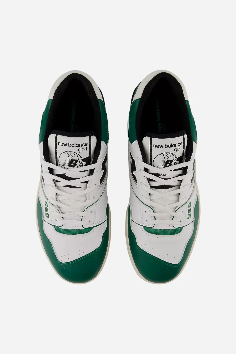 Men's New Balance 550 Golf SL in White with Green - Image 4