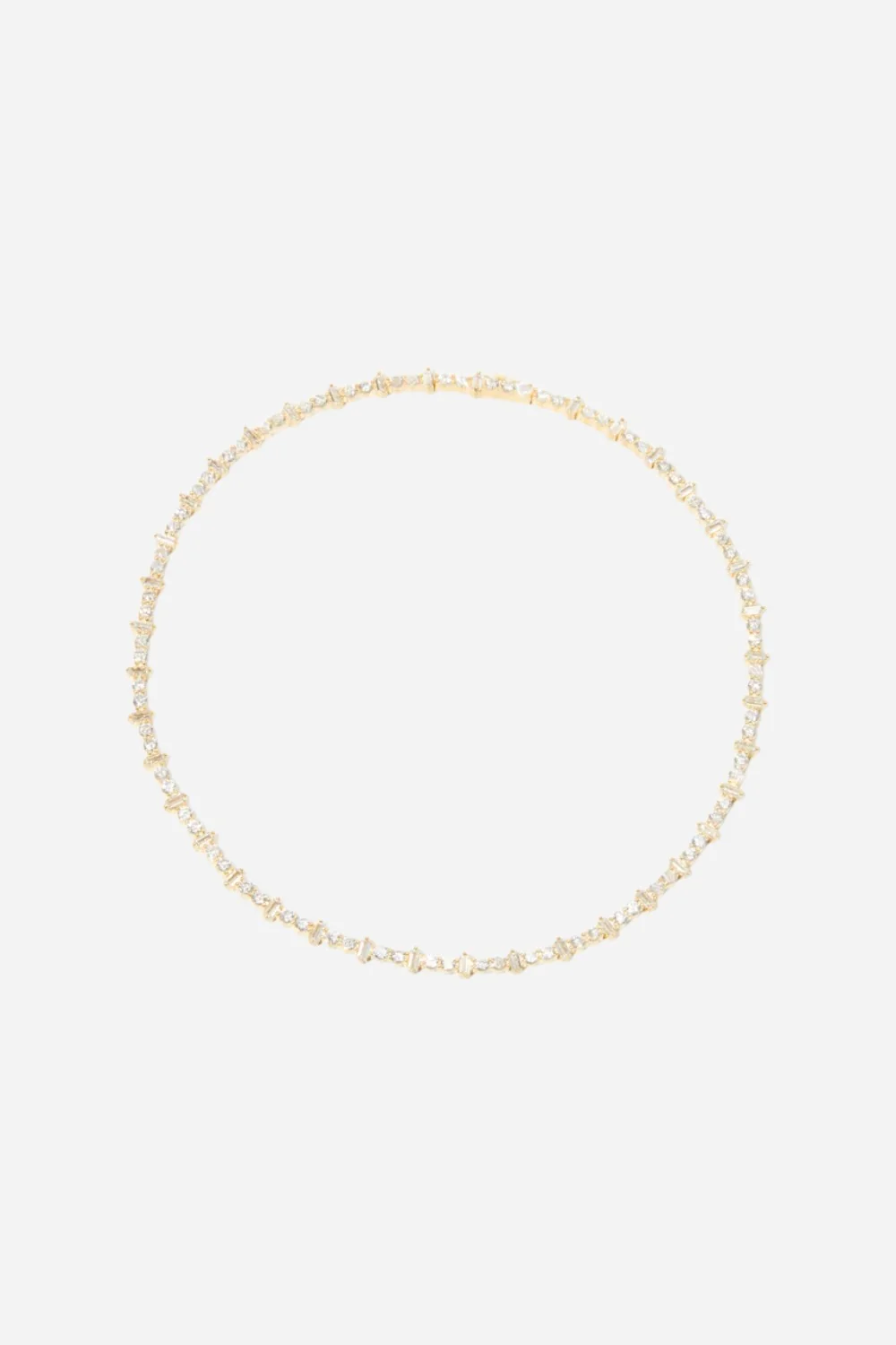 Nickho Rey Mila Necklace in Gold & Clear Crystals