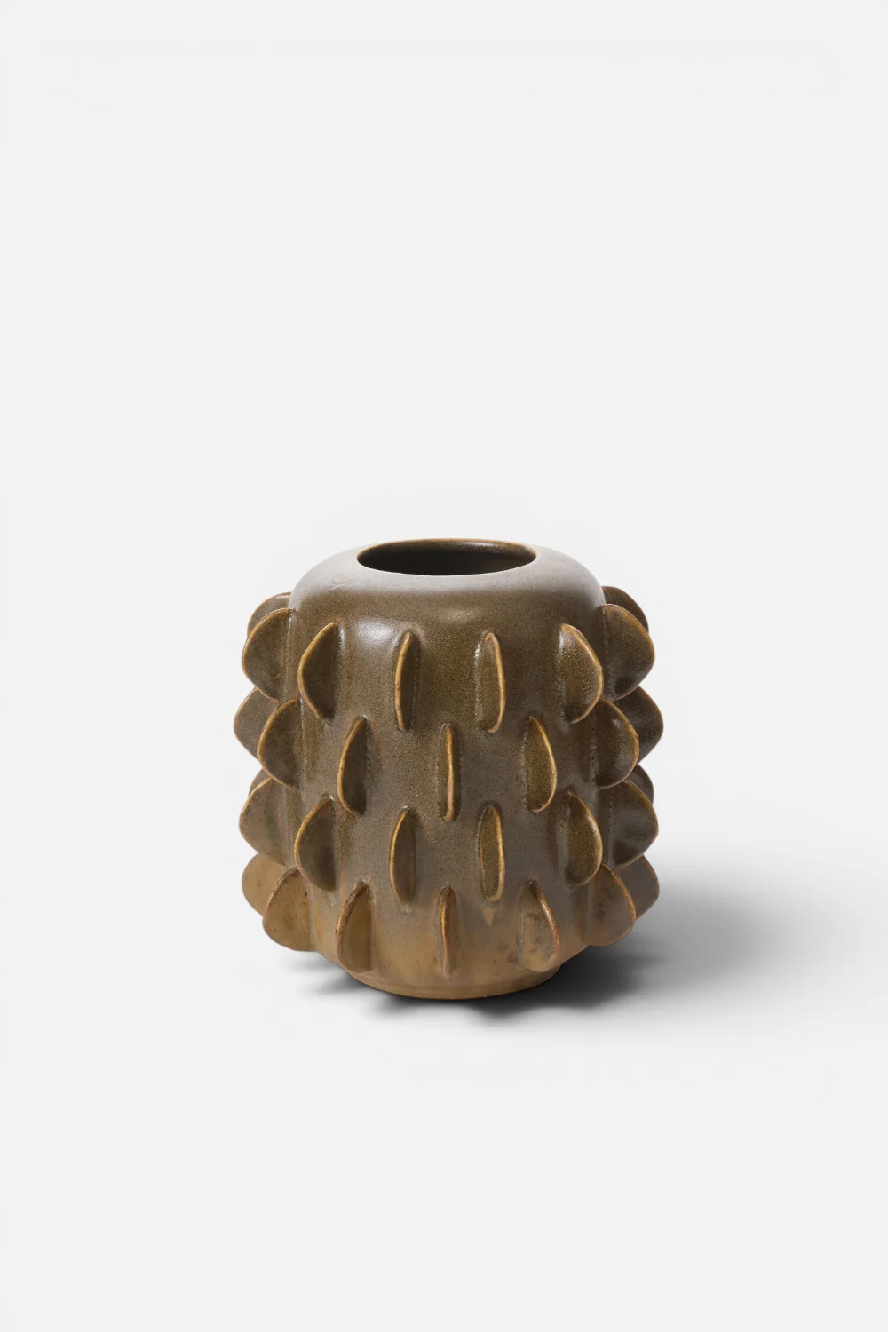 Millay Green Ceramic Vase, Small