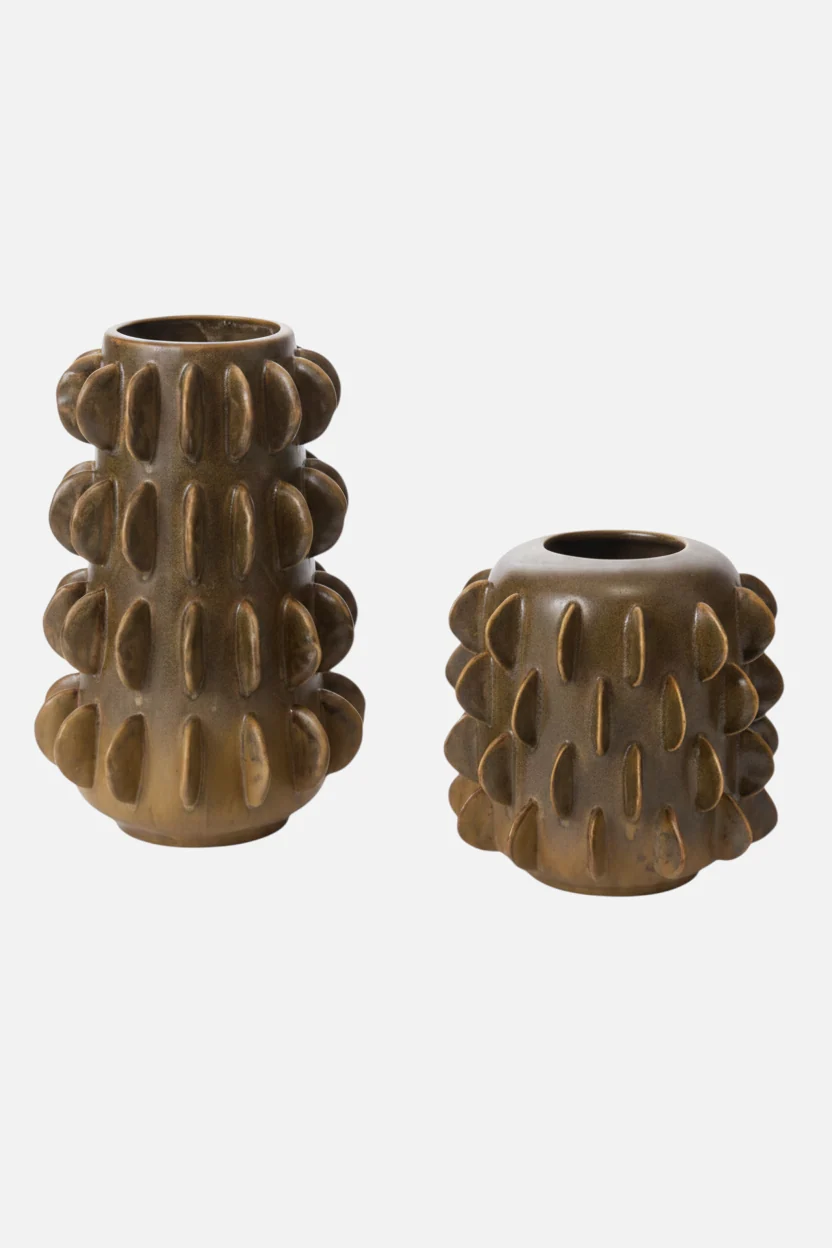 Millay Green Ceramic Vase, Small - Image 4