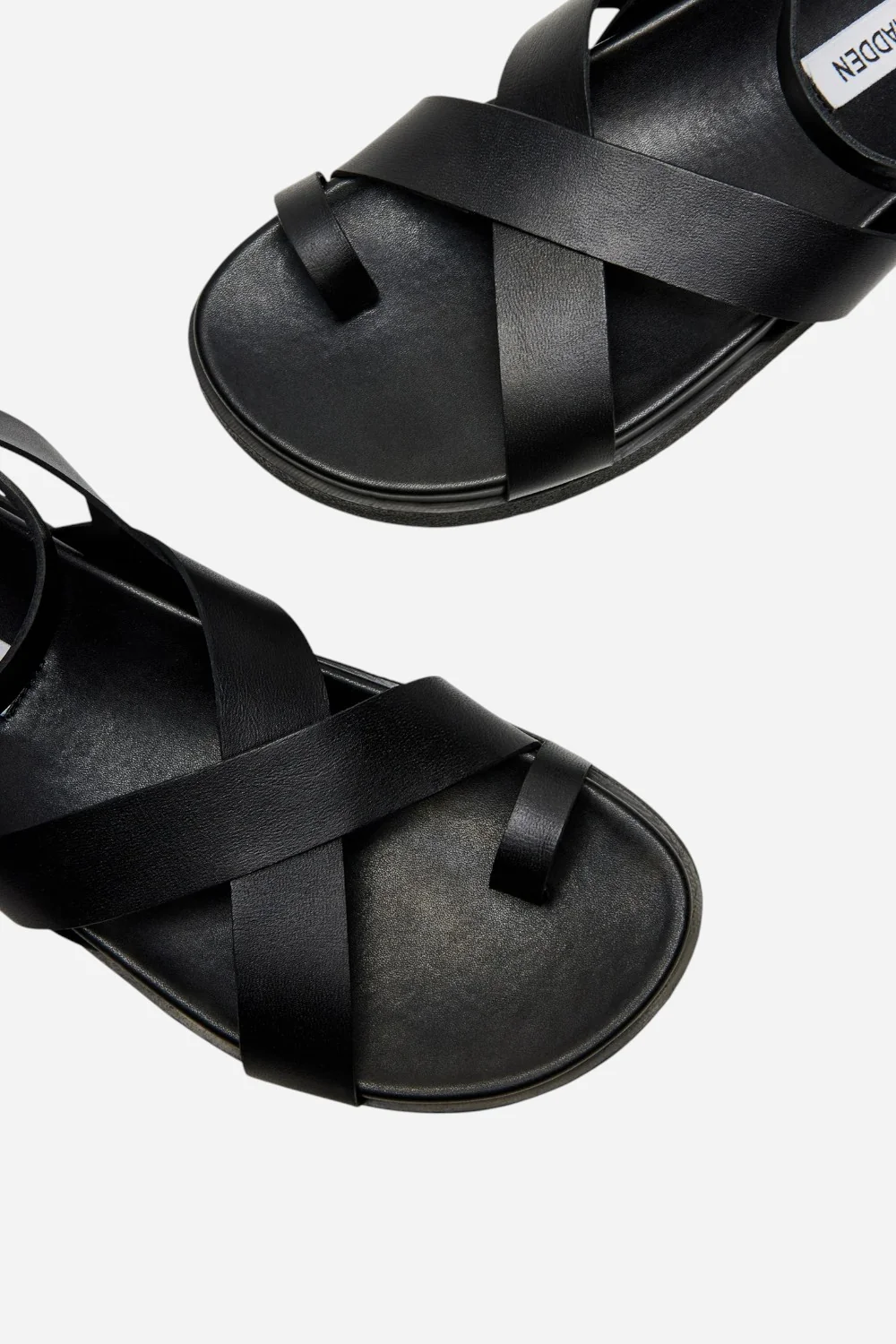 Steve Madden Mira Black Leather Sandal - Image 3