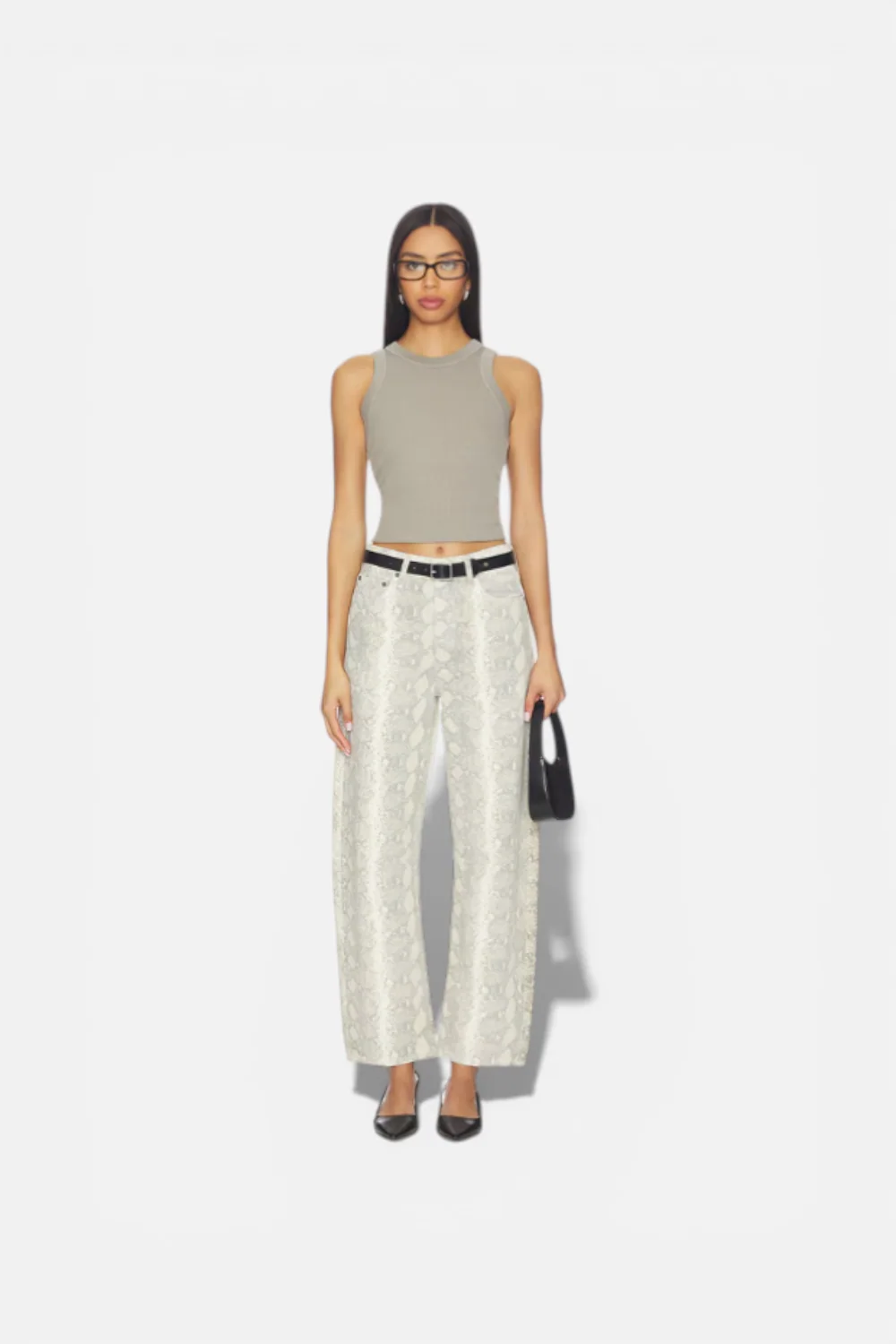 Citizens of Humanity Miro Long 29" Relaxed Jean in Grey Python
