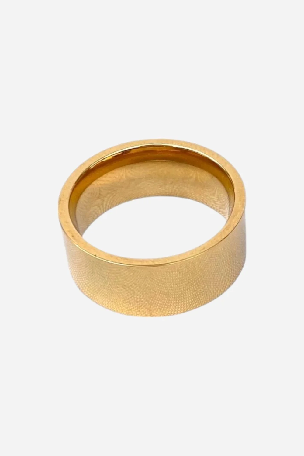 Farrah B Modernist Cigar Ring in Gold - Size 7
