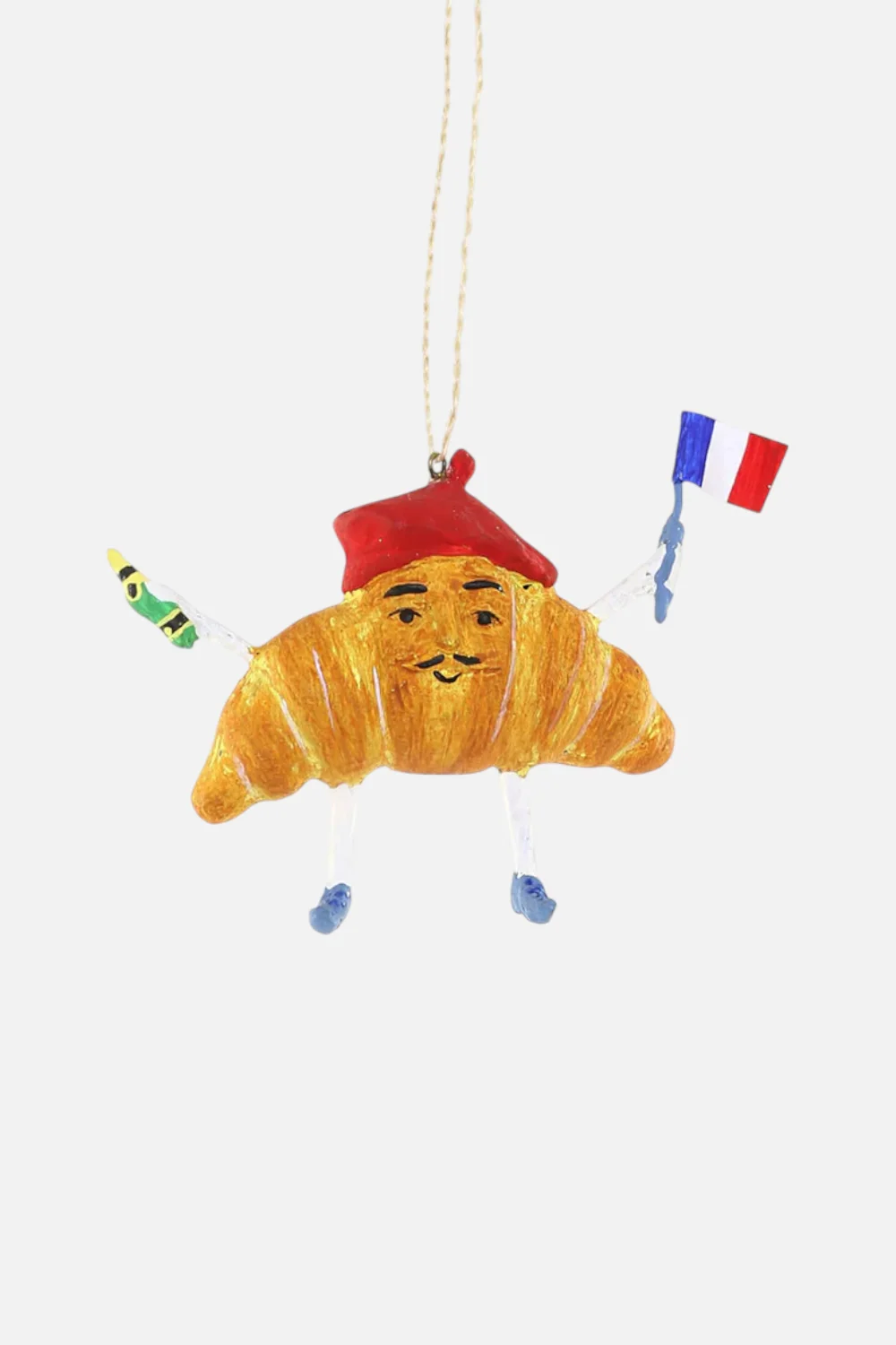 Monsieur Croissant Ornament