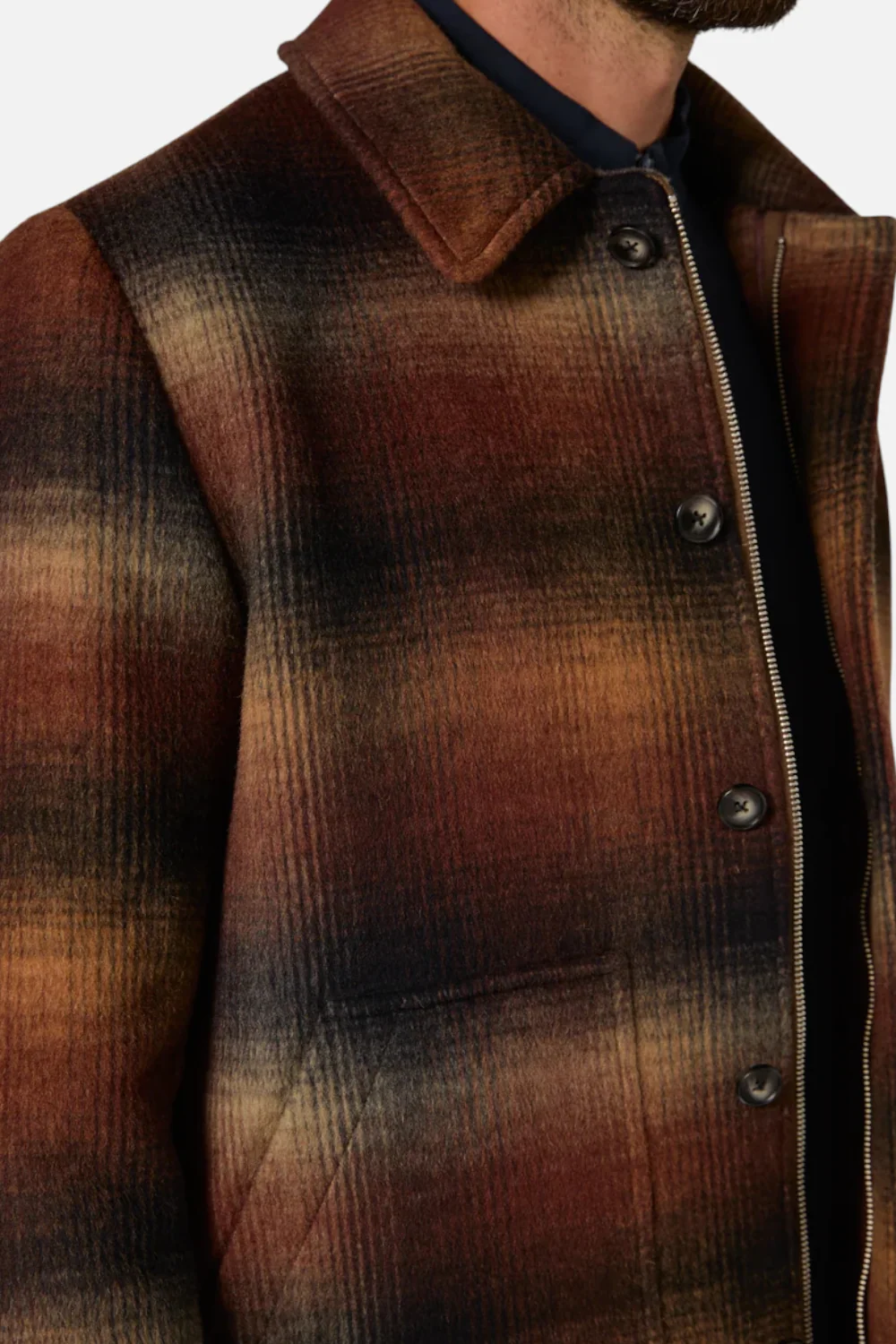 7 Diamonds Men's Montpelier Jacket in Hickory - Image 4