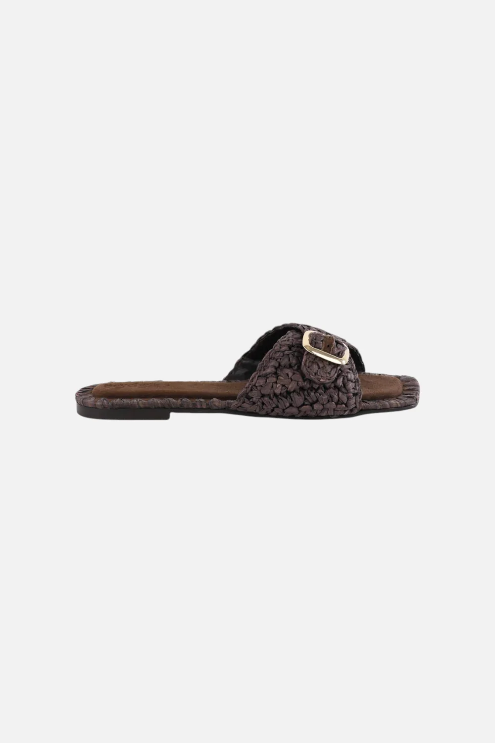 Seychelles Morning Brunch Sandal in Chocolate Raffia - Image 4