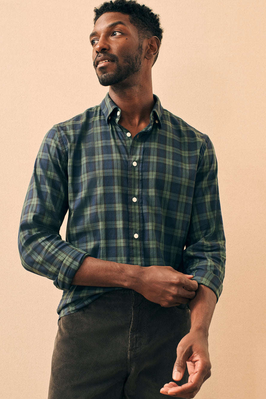 Faherty The Movement™ Shirt in Blackwatch Plaid - Image 2