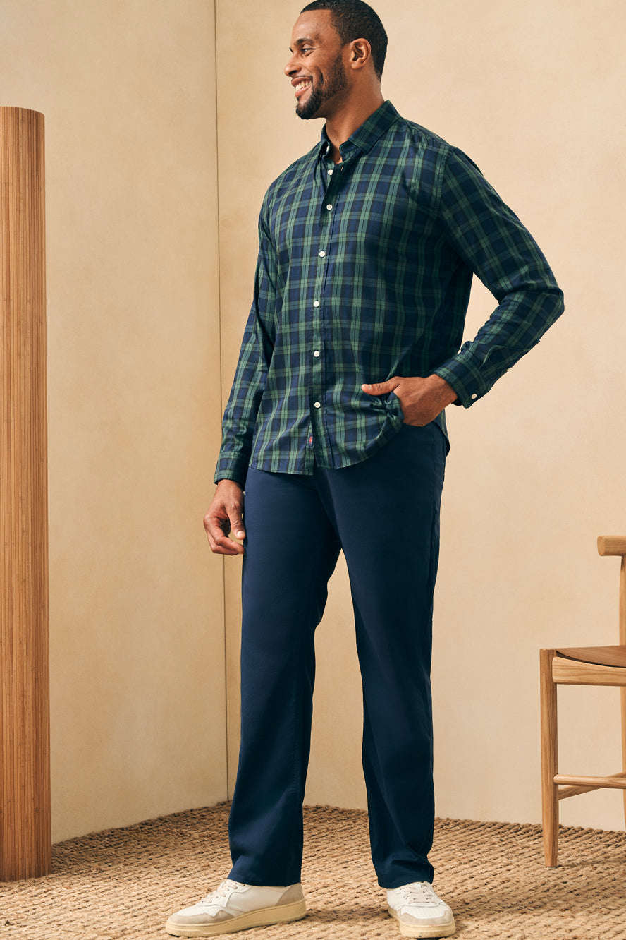 Faherty The Movement™ Shirt in Blackwatch Plaid - Image 7