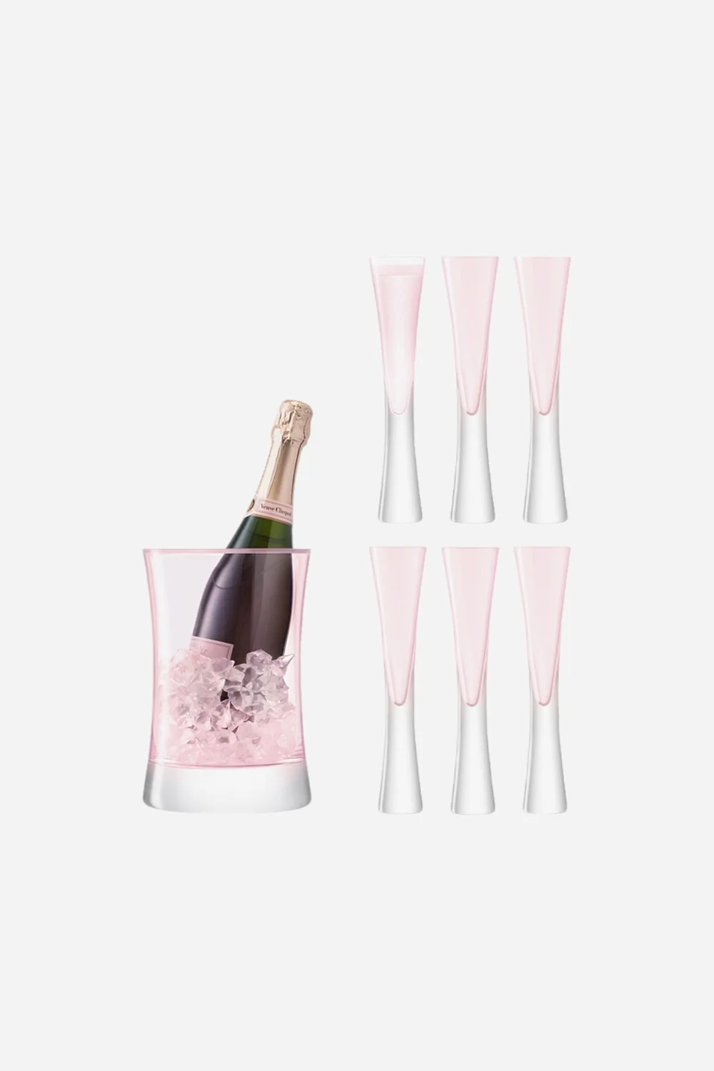 LSA International Moya Champagne Serving Set, 6 oz Blush
