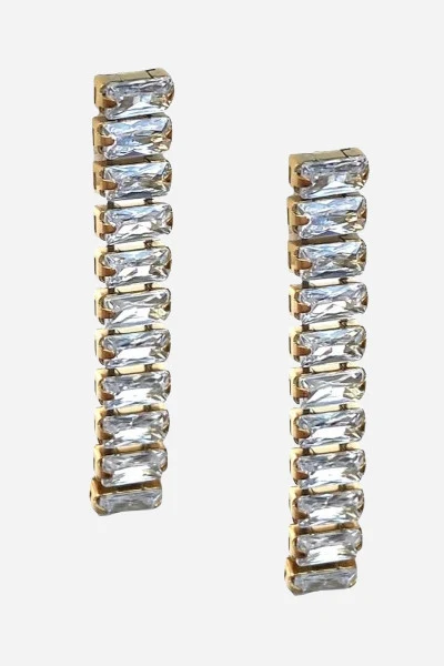 Farrah B Muse Clear Earrings