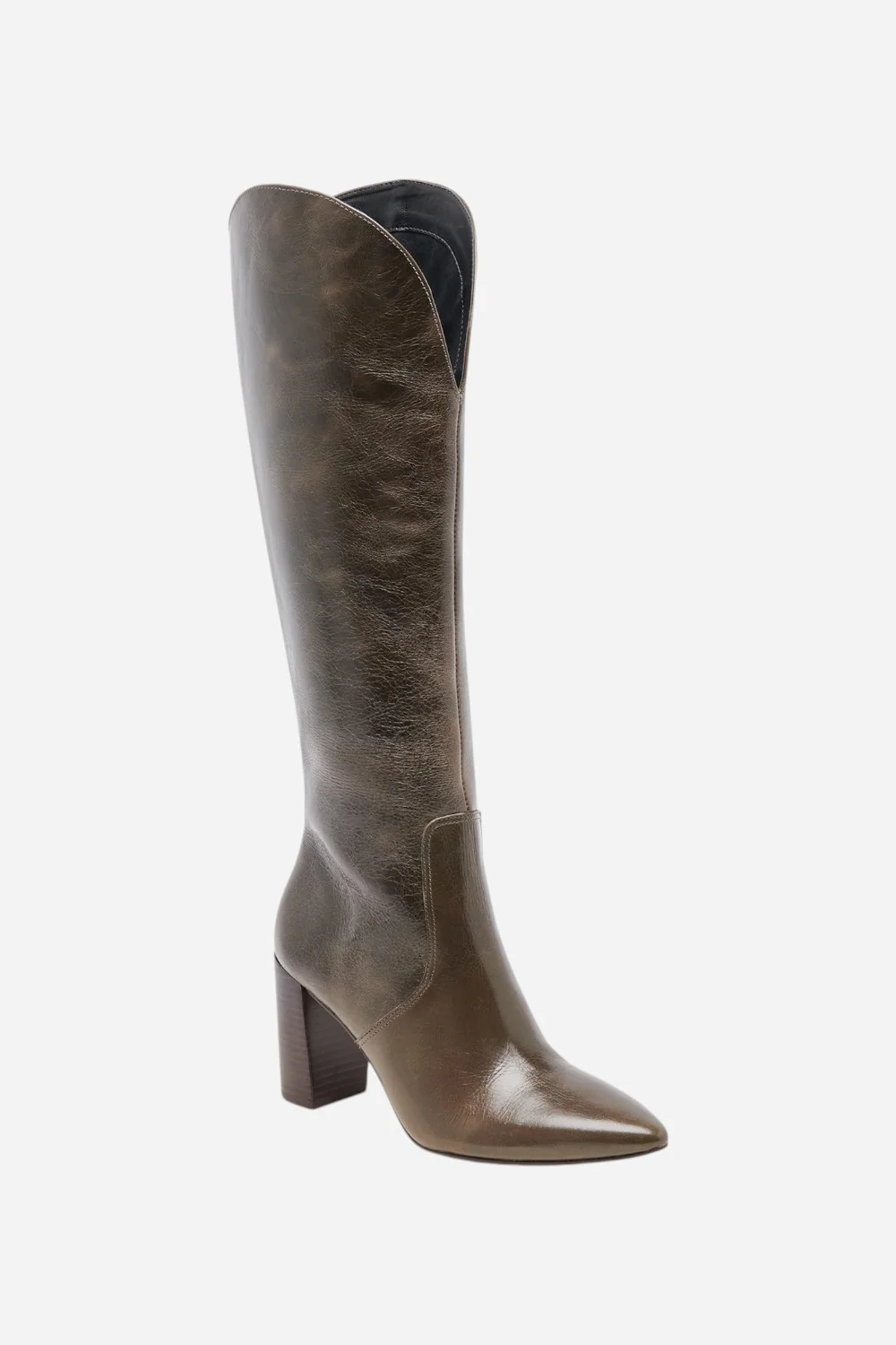 Dolce Vita Nedi in Dark Olive Leather - Image 2