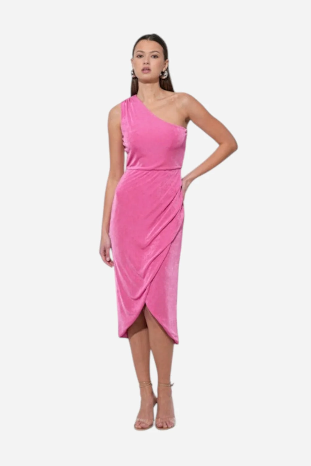 Adelyn Rae Nelly One Shoulder Knit Dress - Image 2