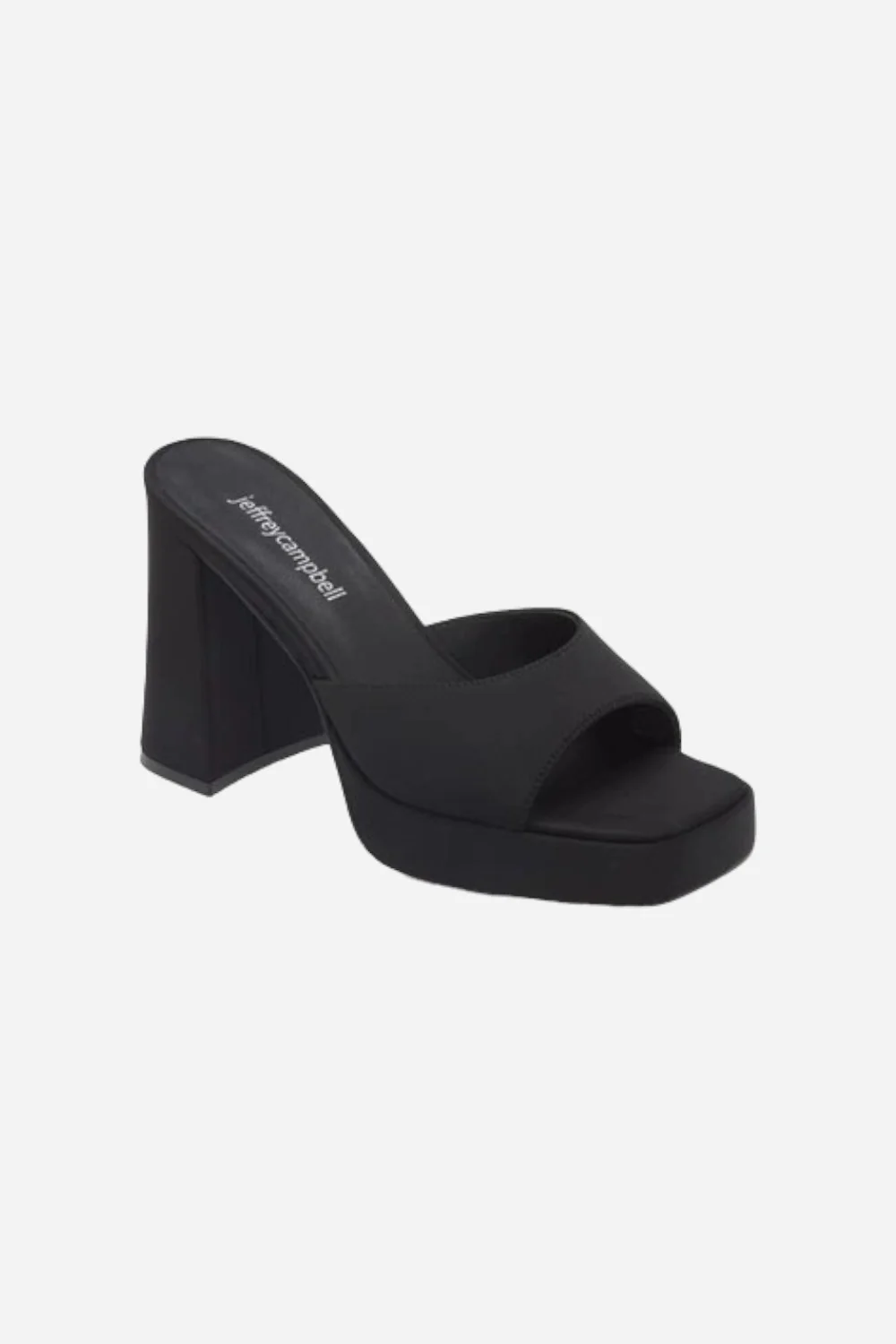Jeffrey Campbell Ninety Platform Mule Black Neoprene - Image 2
