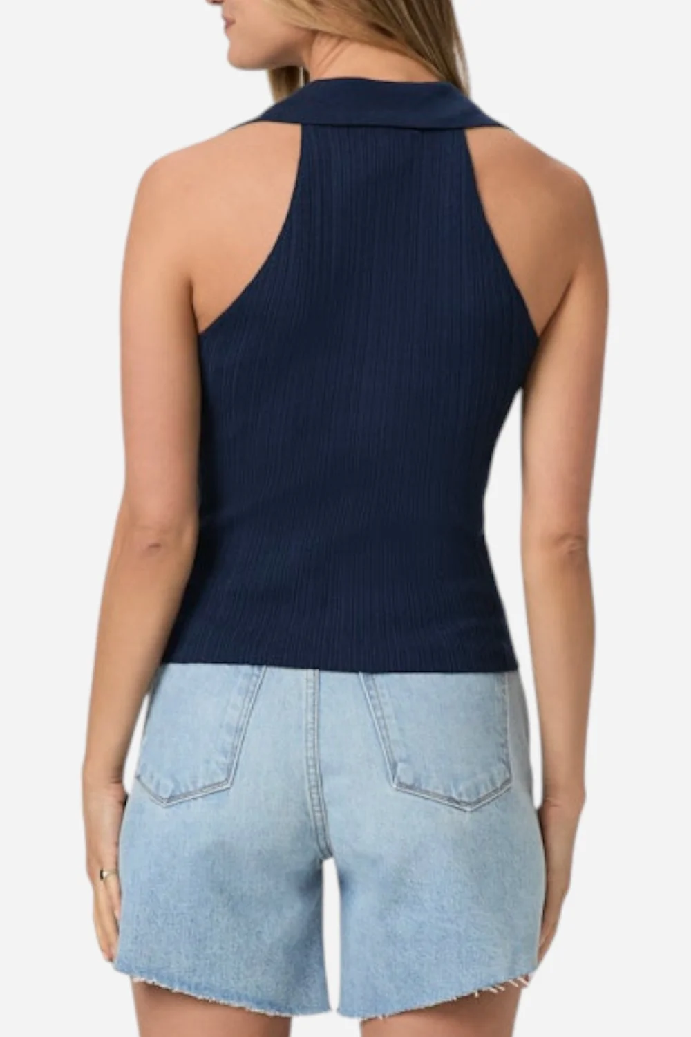 Paige Noellia Sweater Tank Navy - Image 3