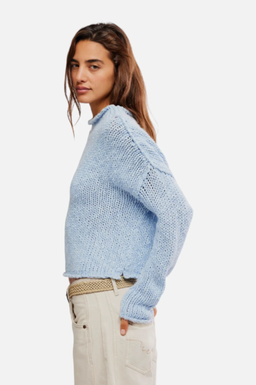Free People Opal Sweater in Cashmere Blue - Image 2