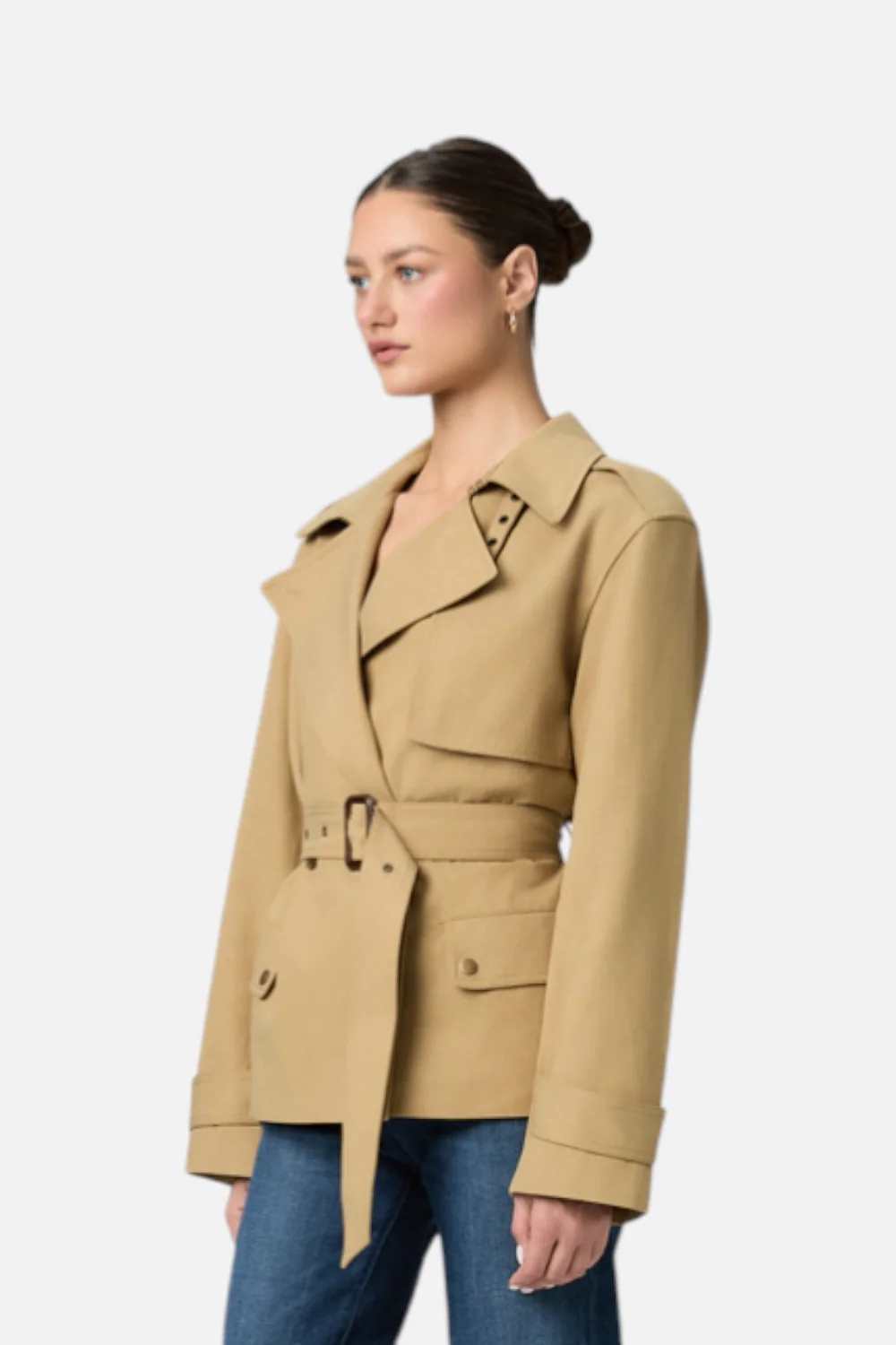 Paige Women's Orsina Jacket in Khaki - Image 3