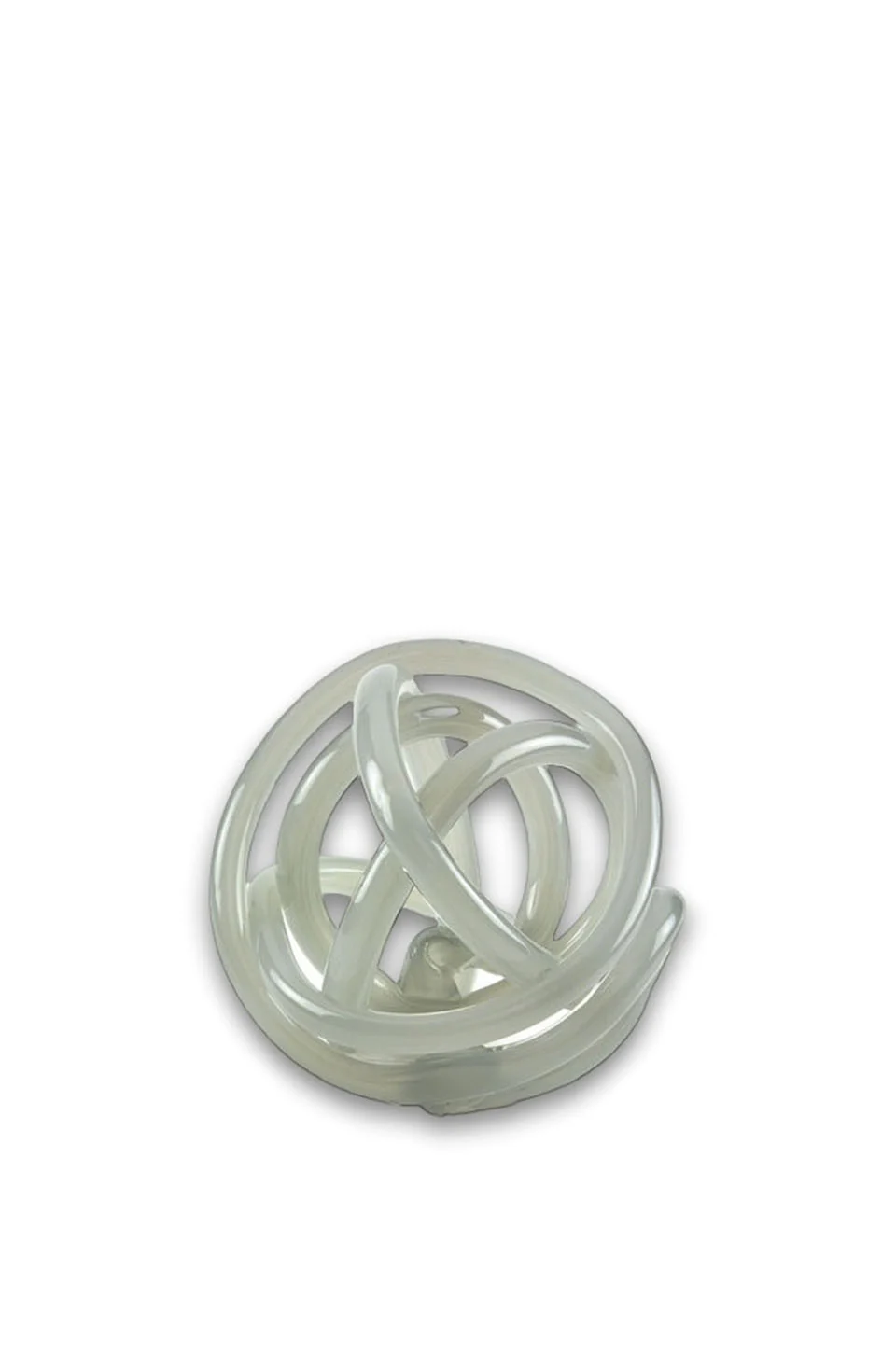 Tizo Handblown Glass Knot In Grey