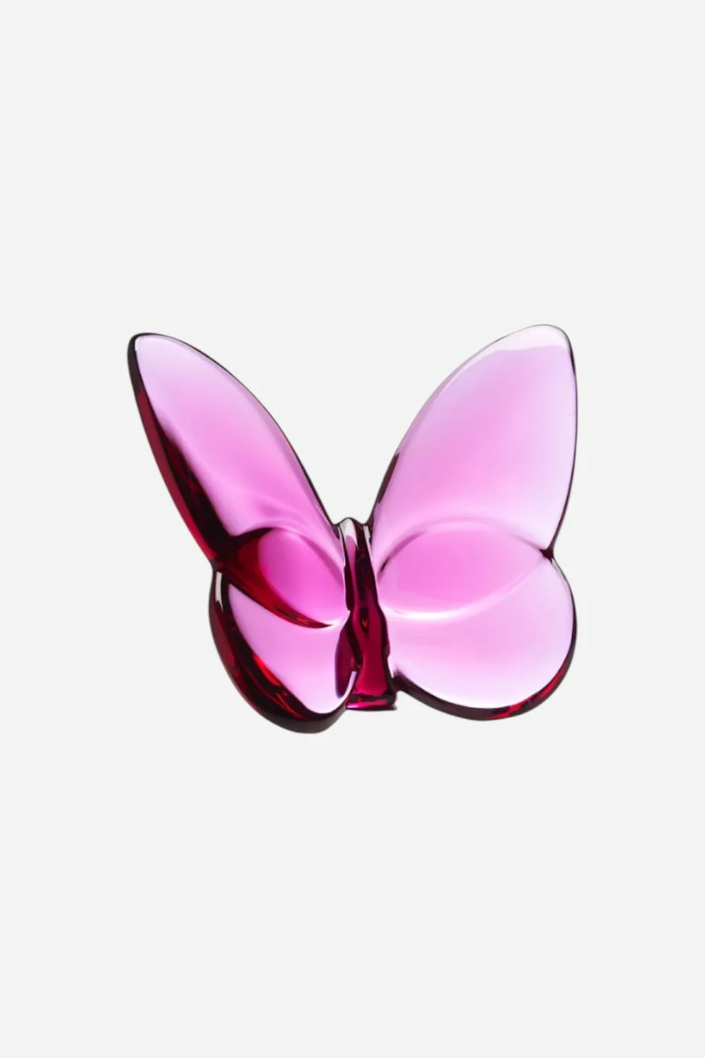 Baccarat Lucky Butterfly Papillon in Peony Pink