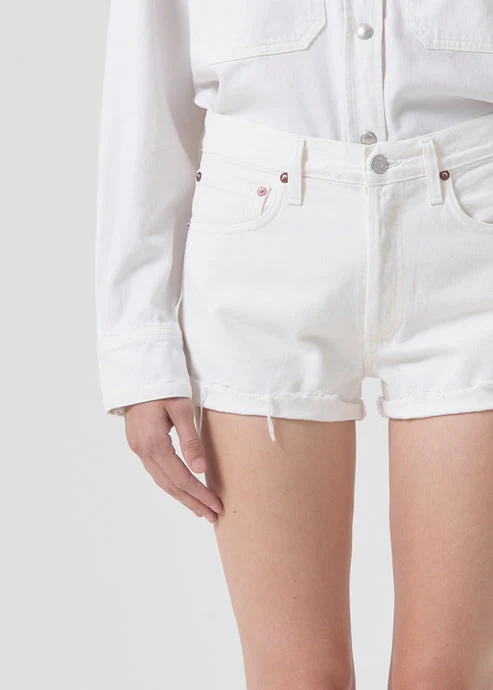 Agolde Parker Vintage Roll Short in Fortune Cookie - Image 5