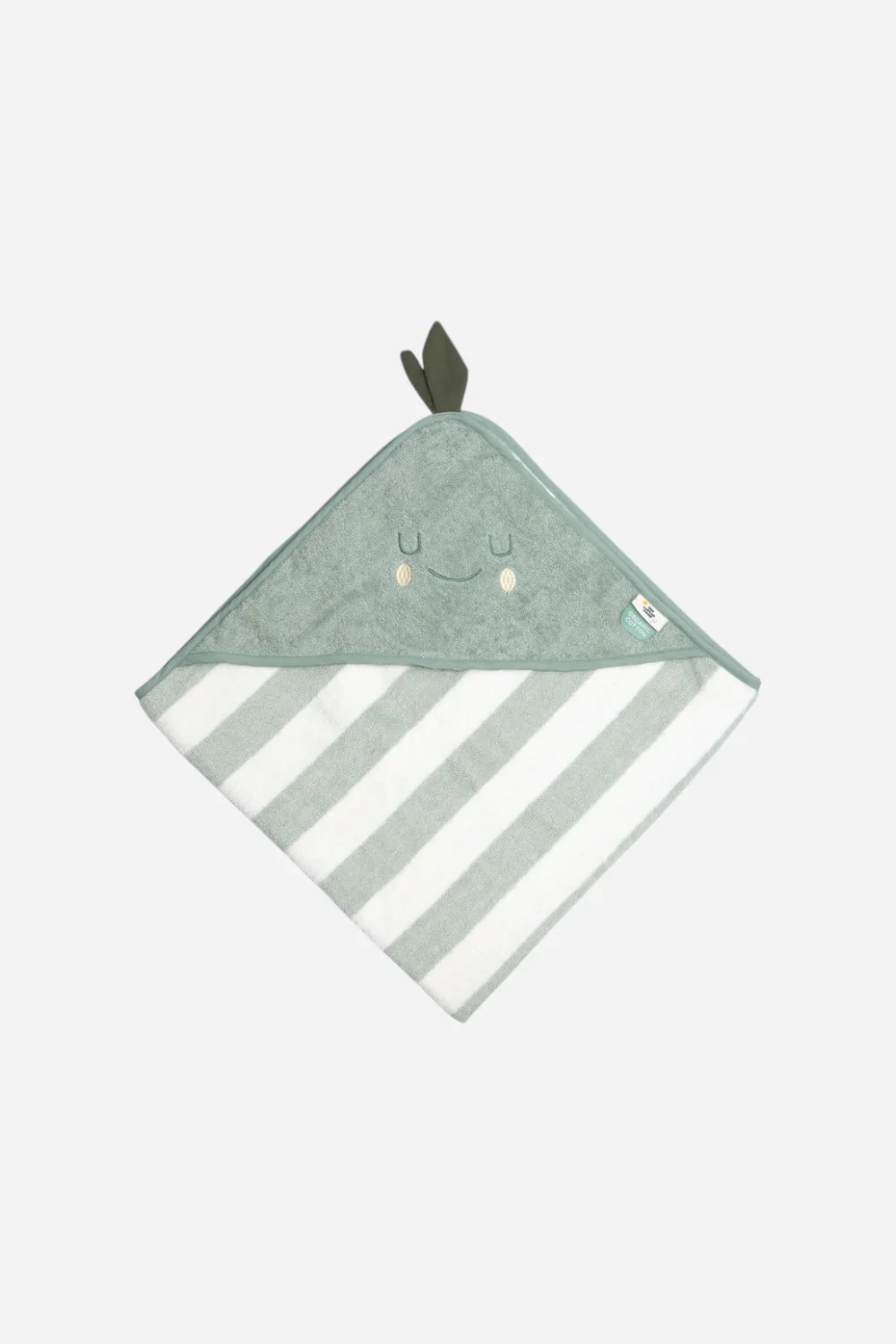 The Cotton Cloud Terry Cotton Kid Hooded Towel Pedro Pear