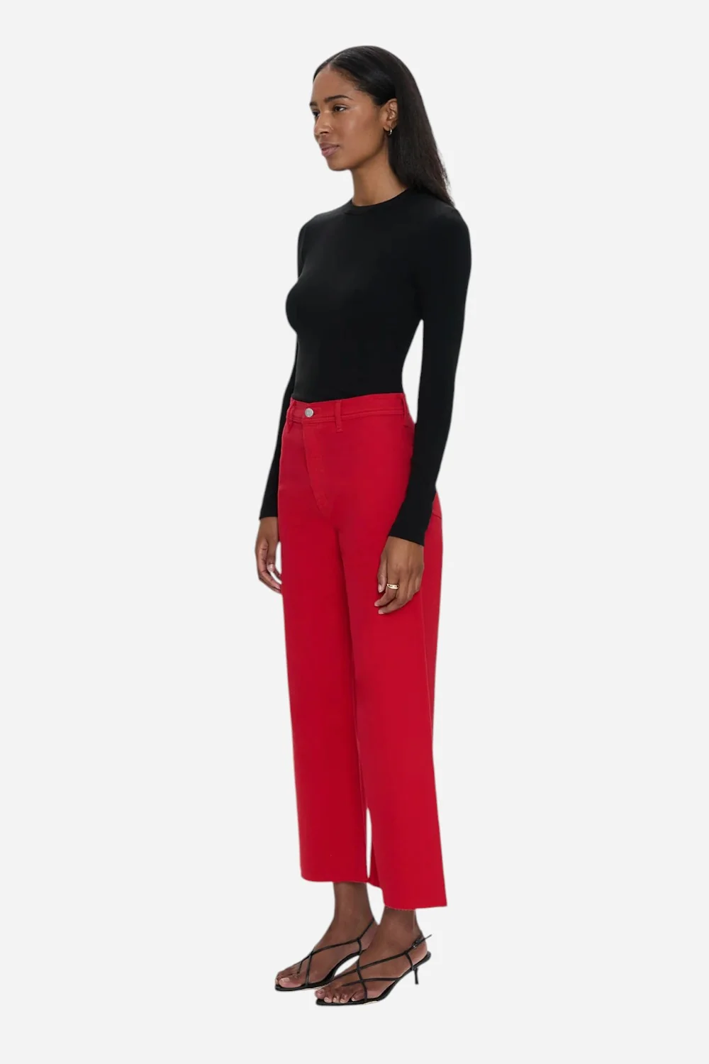 Pistola Penny High Rise Wide Leg in Ruby - Image 5
