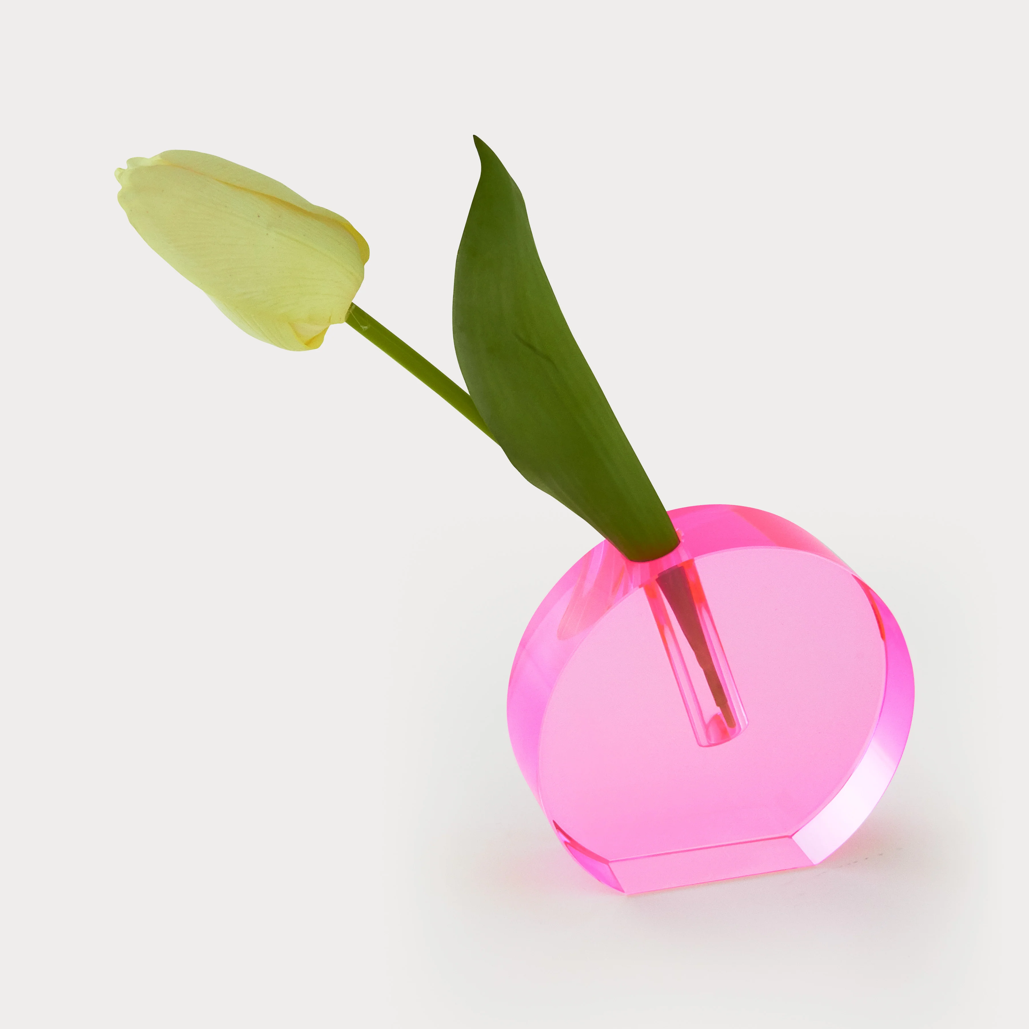 Tizo Crystal Small Pink Bud Vase - Image 2