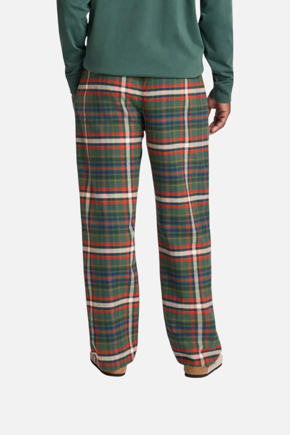 Pendleton Flannel Pajama Pant in Green Multi Plaid - Image 2