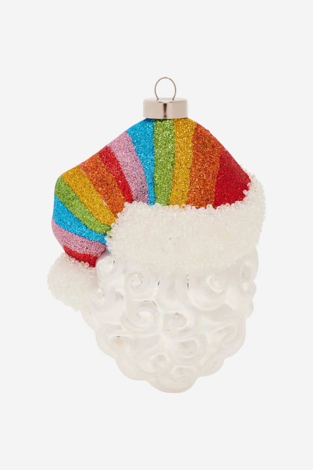 Kat + Annie Pride Hat Santa Ornament - Image 2