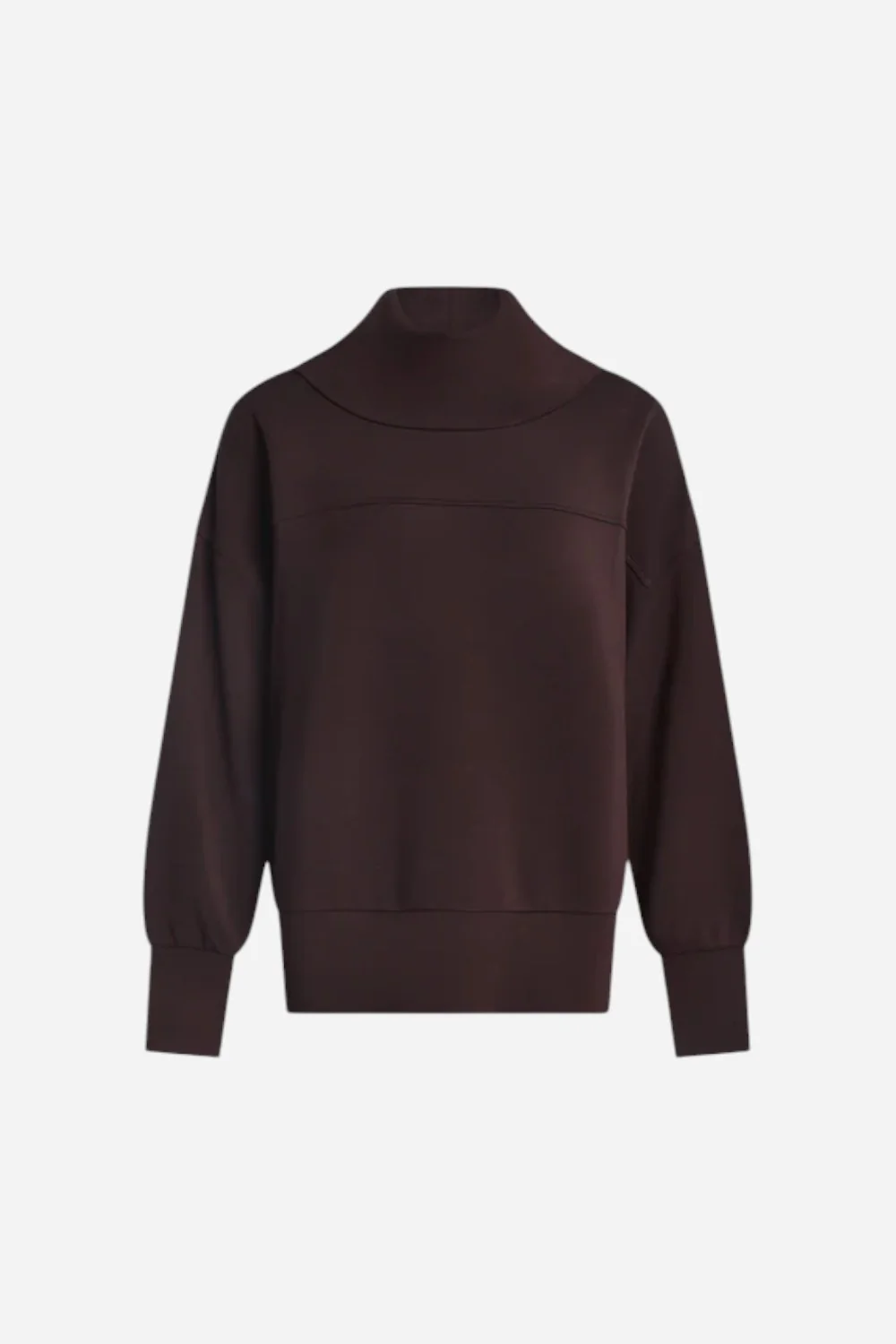 Varley Priya Longline Sweat in Coffee Bean - Image 6