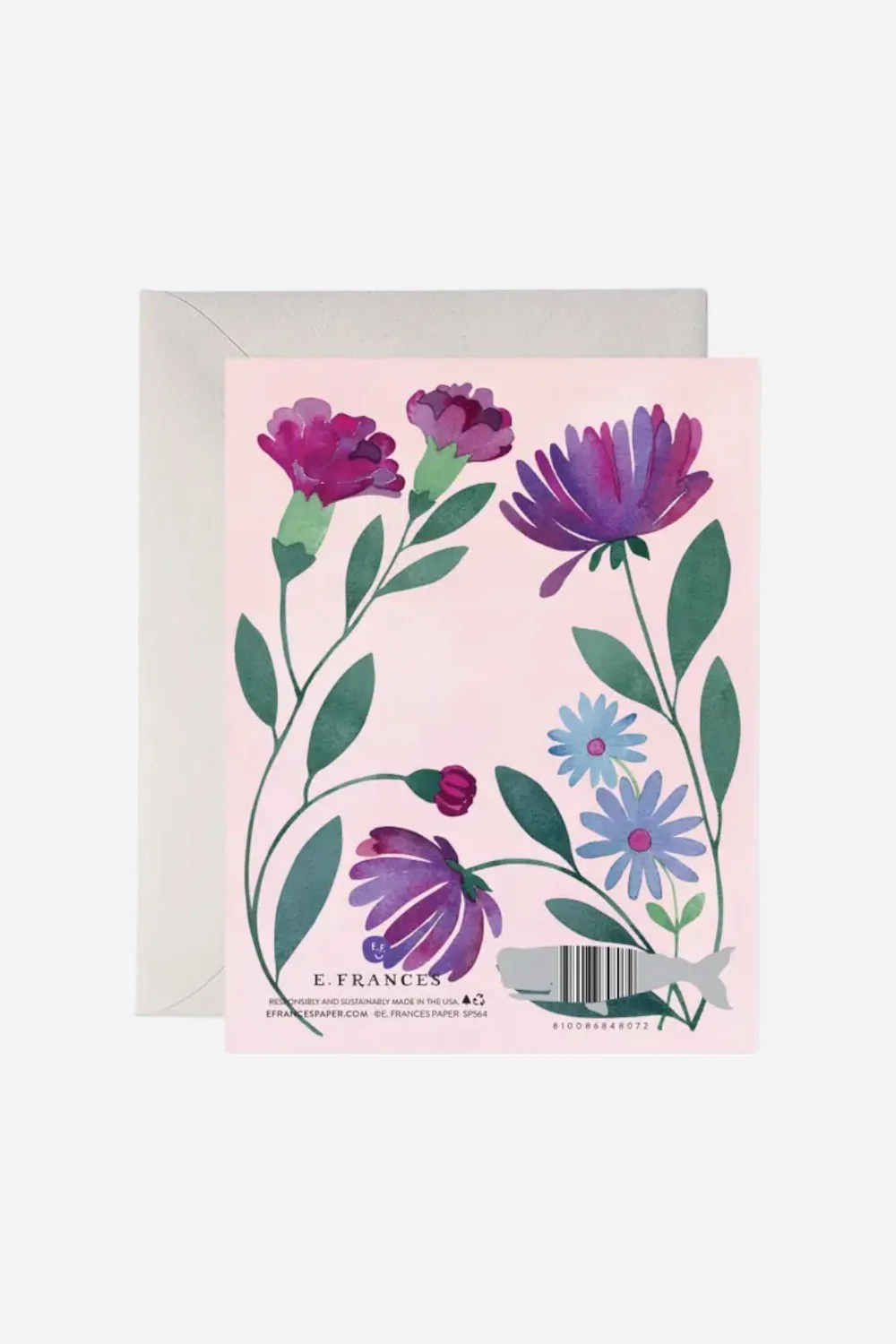 Purple Floral Mother's Day Greeting Card - Image 2