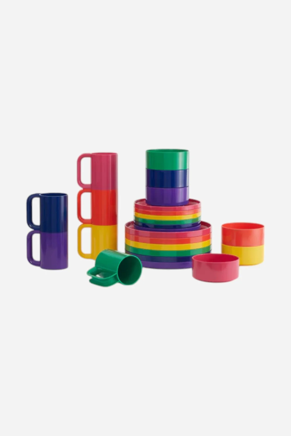 Heller Max Dinnerware 9.75" Maxplate | Set of 6 in Rainbow - Image 3