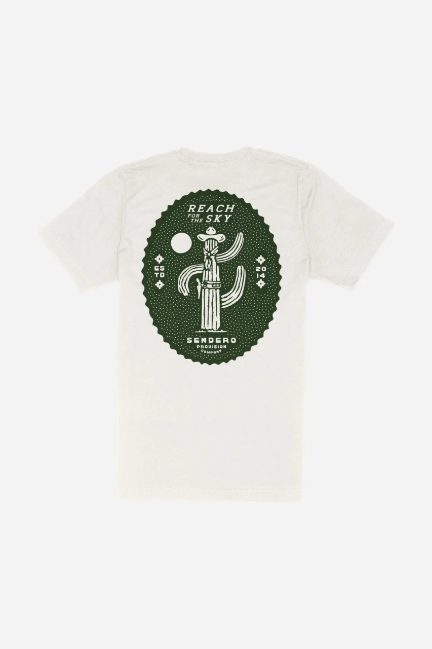Sendero Provisions Reach For The Sky T-Shirt in Vintage White