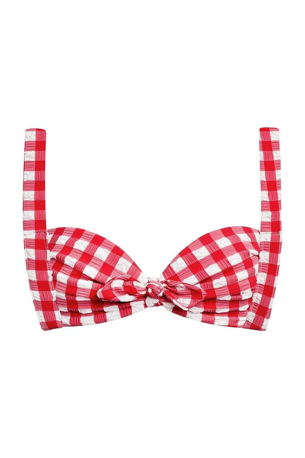 Montce Red Gingham Kayla Bikini Top