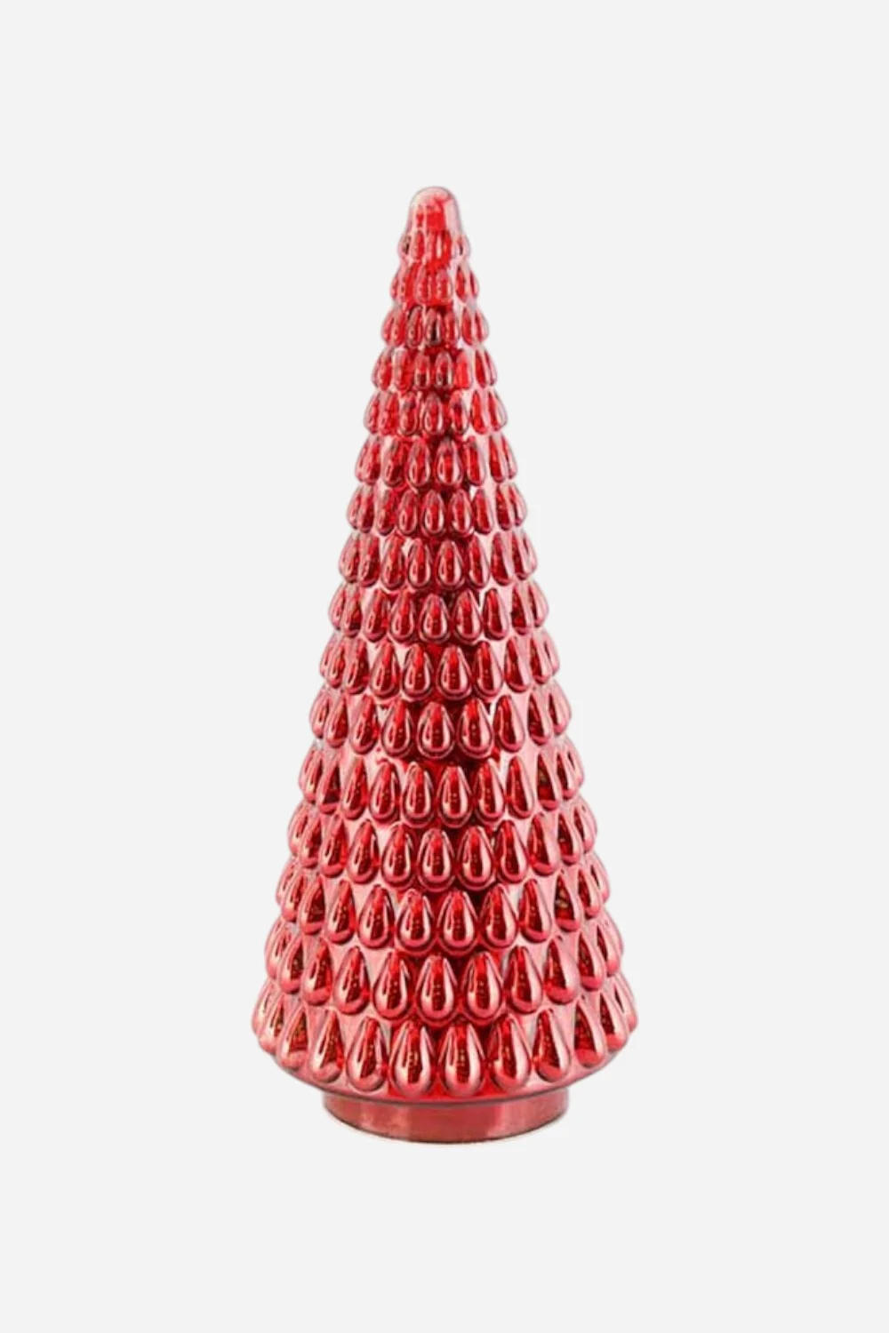 Red Mercury Glass Led Tree 21.5''